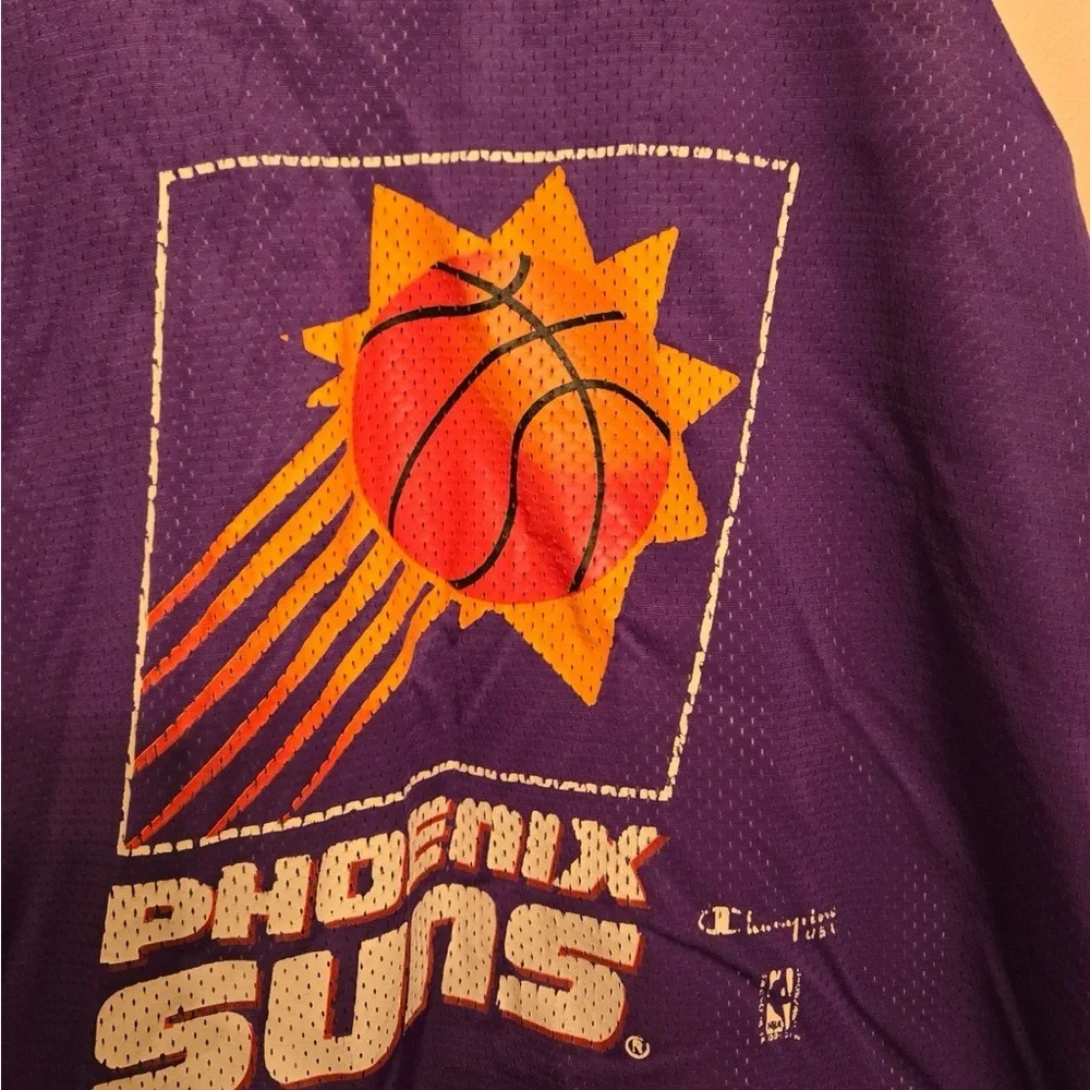 Vintage Phoenix Suns Jersey Men L Reversible Champion Mesh NBA Practice 90s USA - Picture 3 of 8